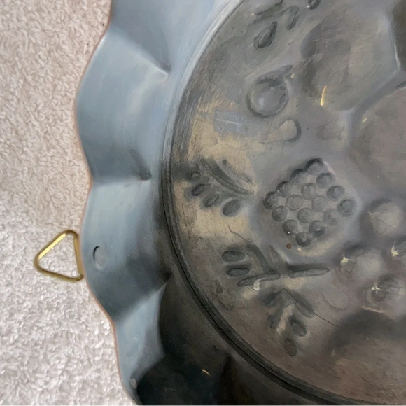 Vintage Copper Jelly Mold Food Mold Fruit Design Wall Decor - Picture 5 of 15